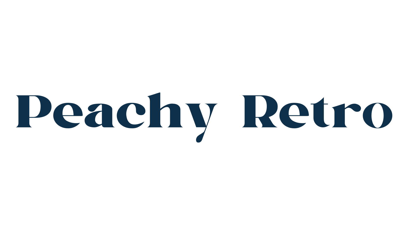 Peachy Retro, retro font preview