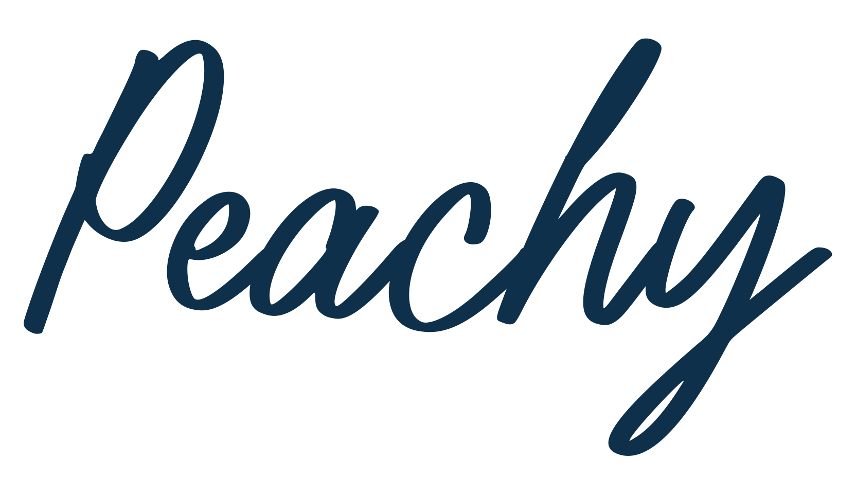 Peachy, script handwritten fancy decorative calligraphy font preview