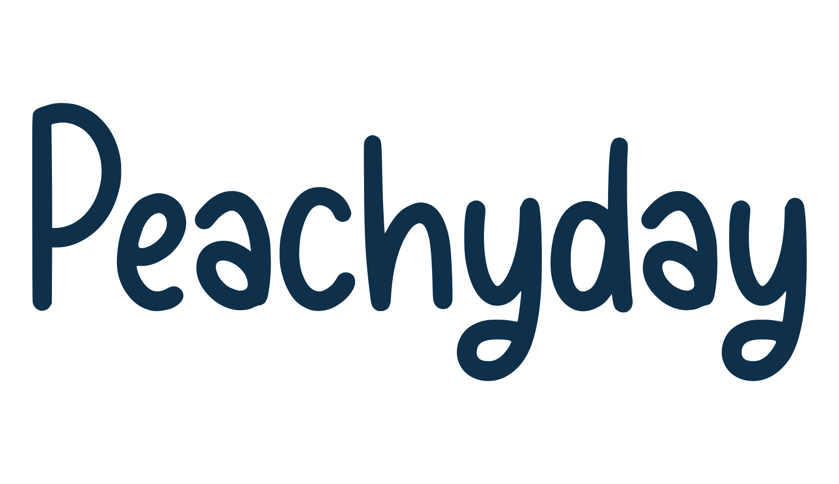 Peachyday, handwriting font preview