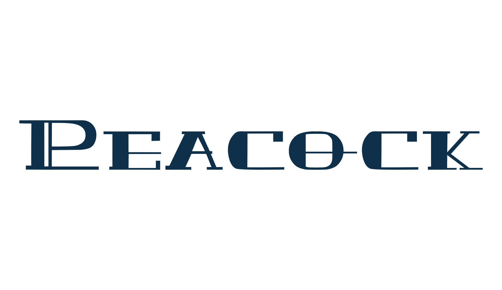 Peacock, retro font preview