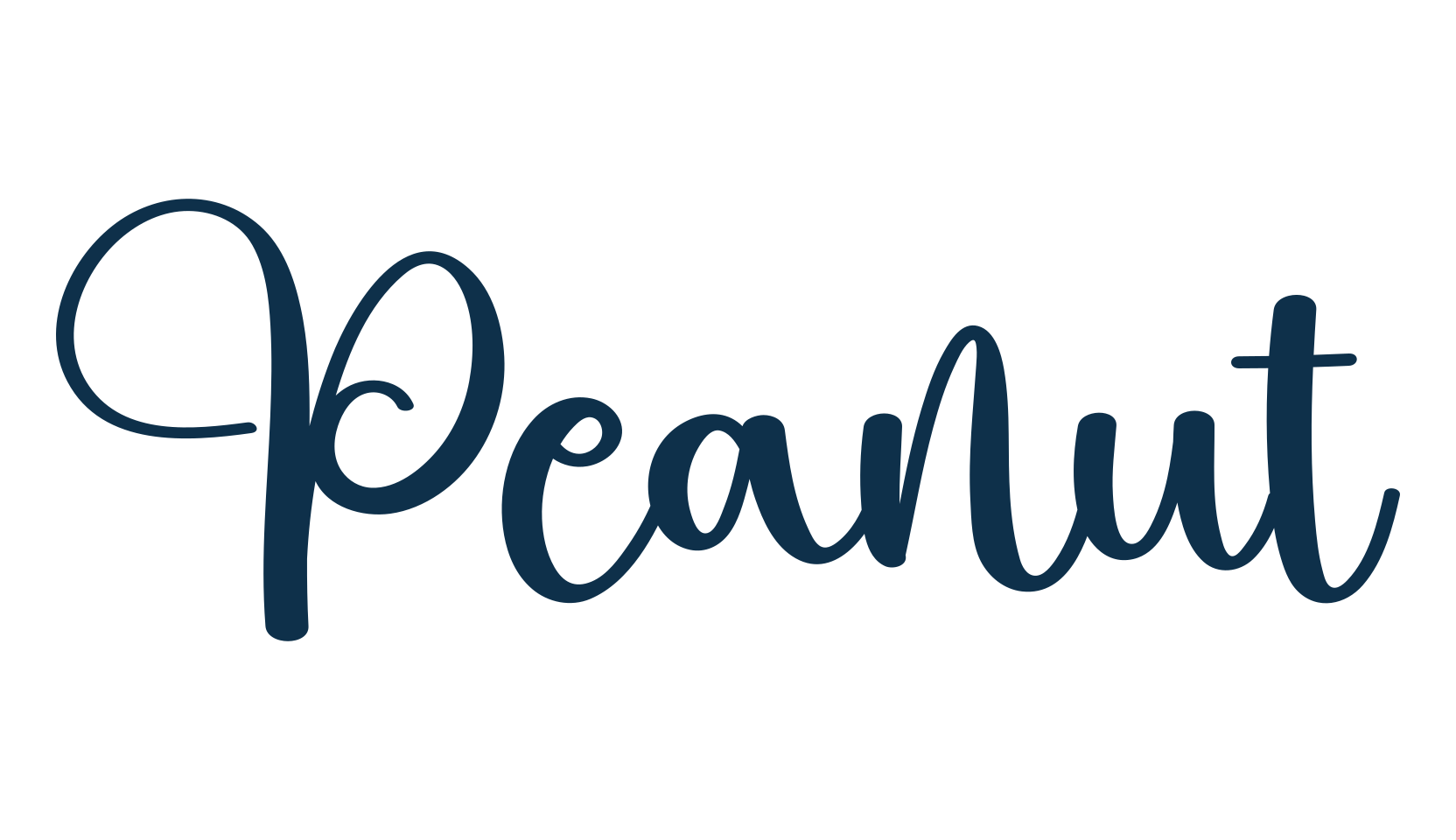Peanut (peanut-3), fancy decorative font preview