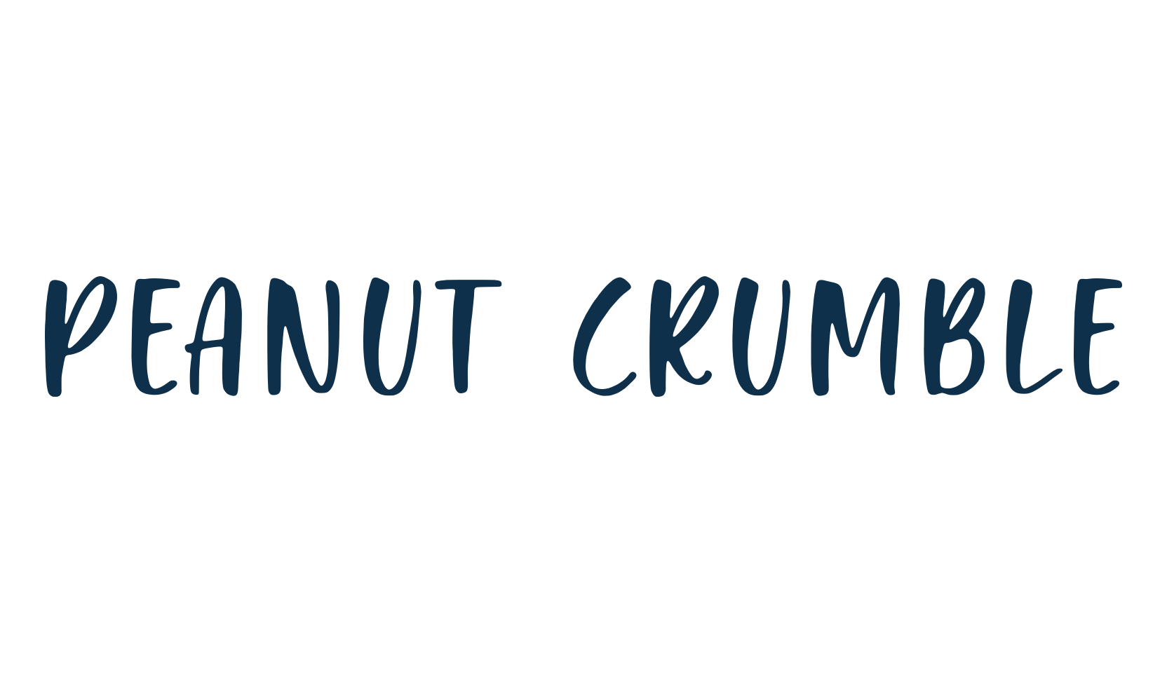 Peanut Crumble, cartoon font preview
