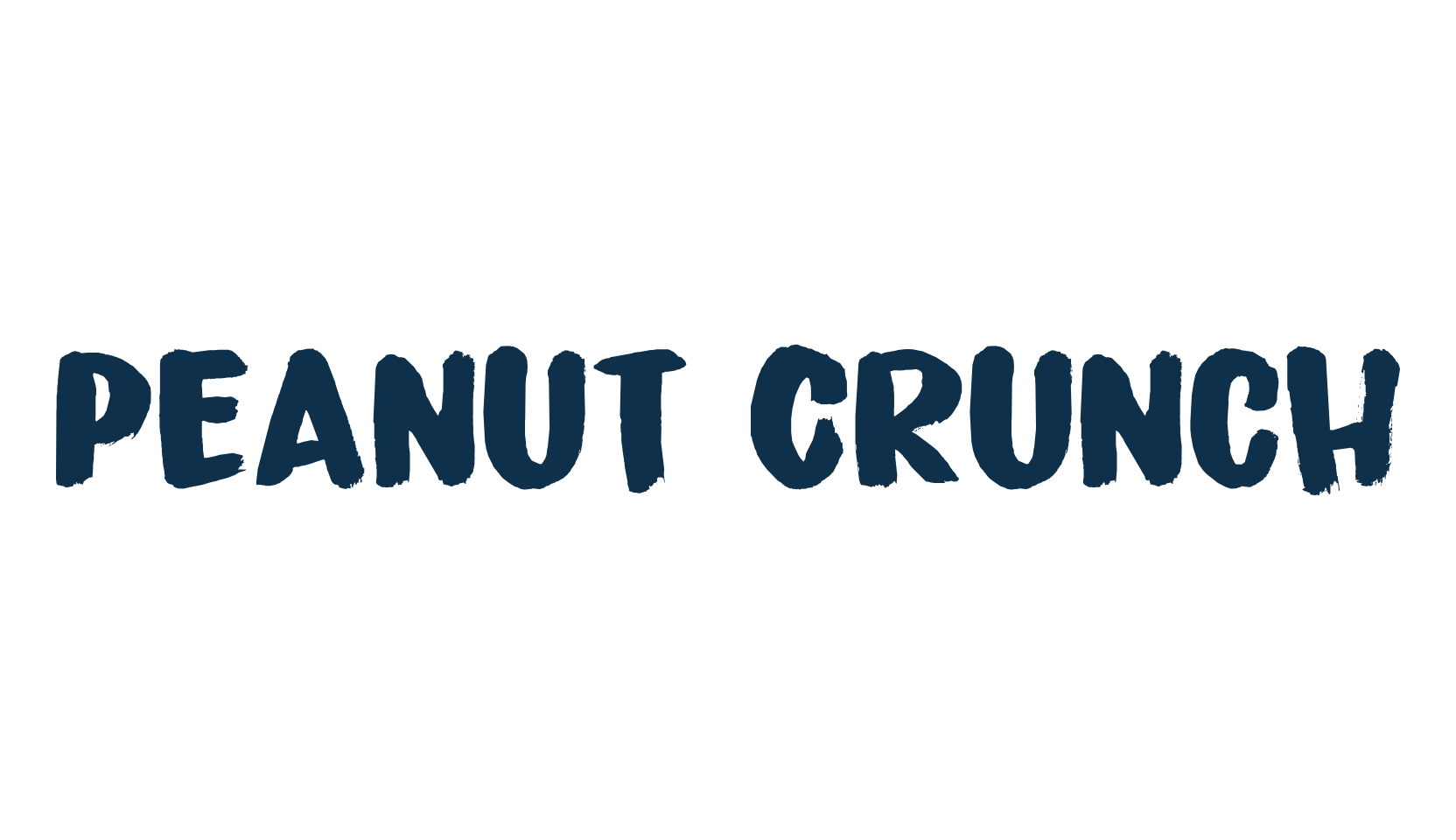 Peanut Crunch, script brush fancy decorative calligraphy font preview