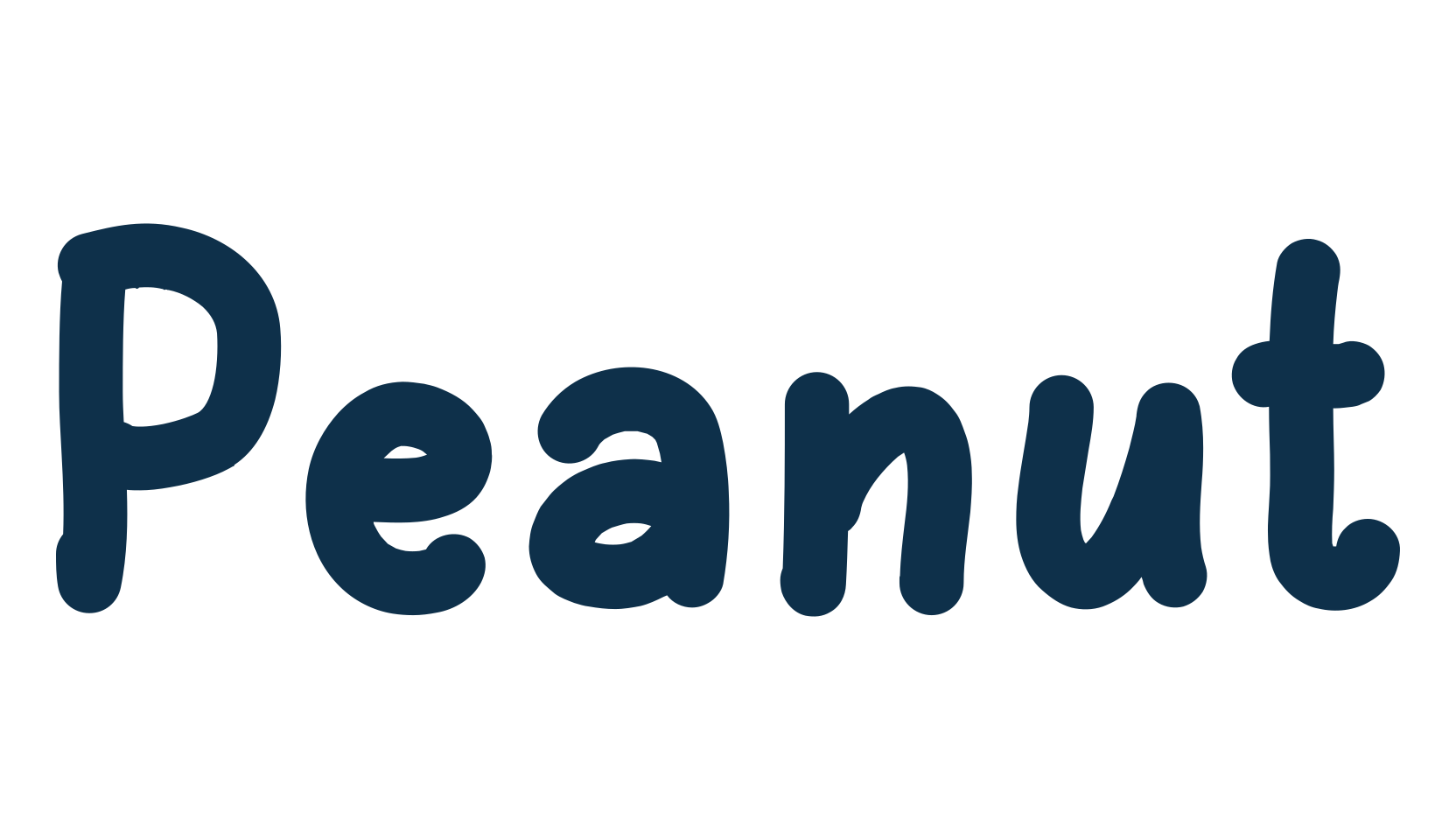 Peanut, cartoon font preview
