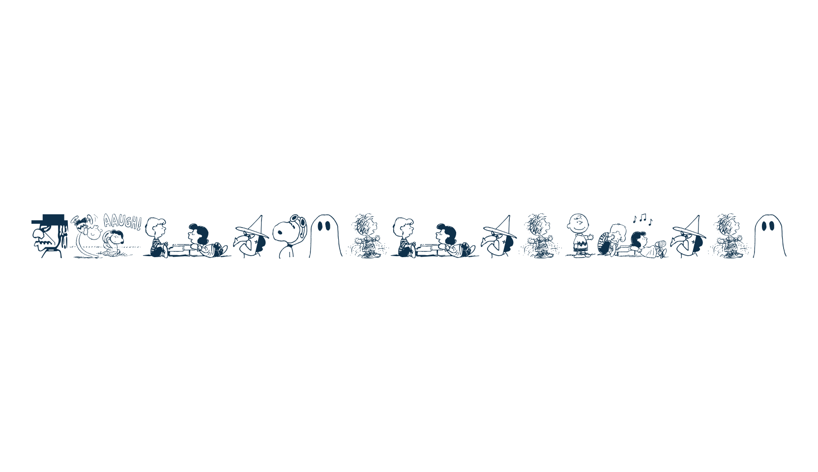 Peanuts Gang Dings, display market font preview