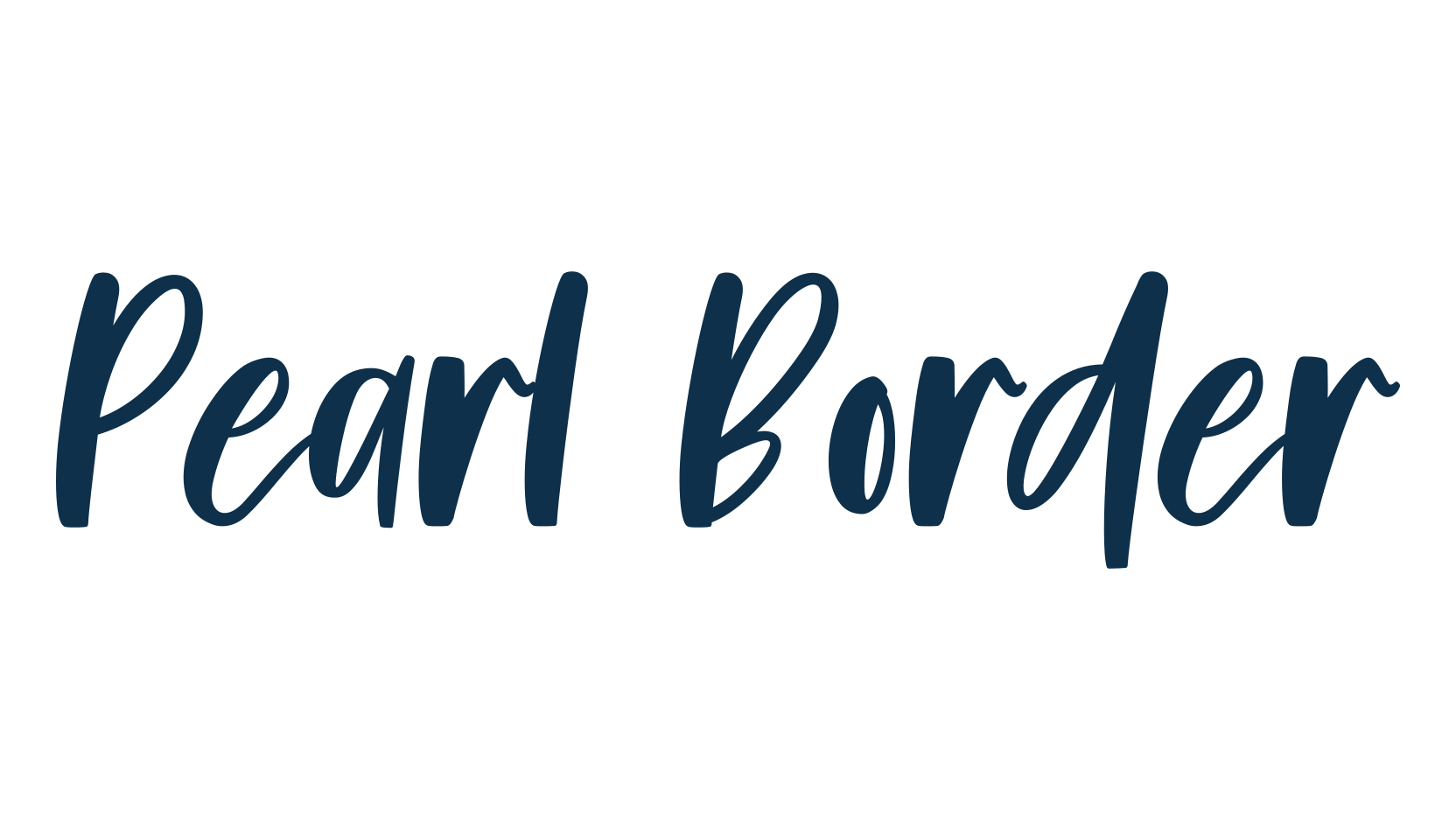 Pearl Border, fancy decorative font preview