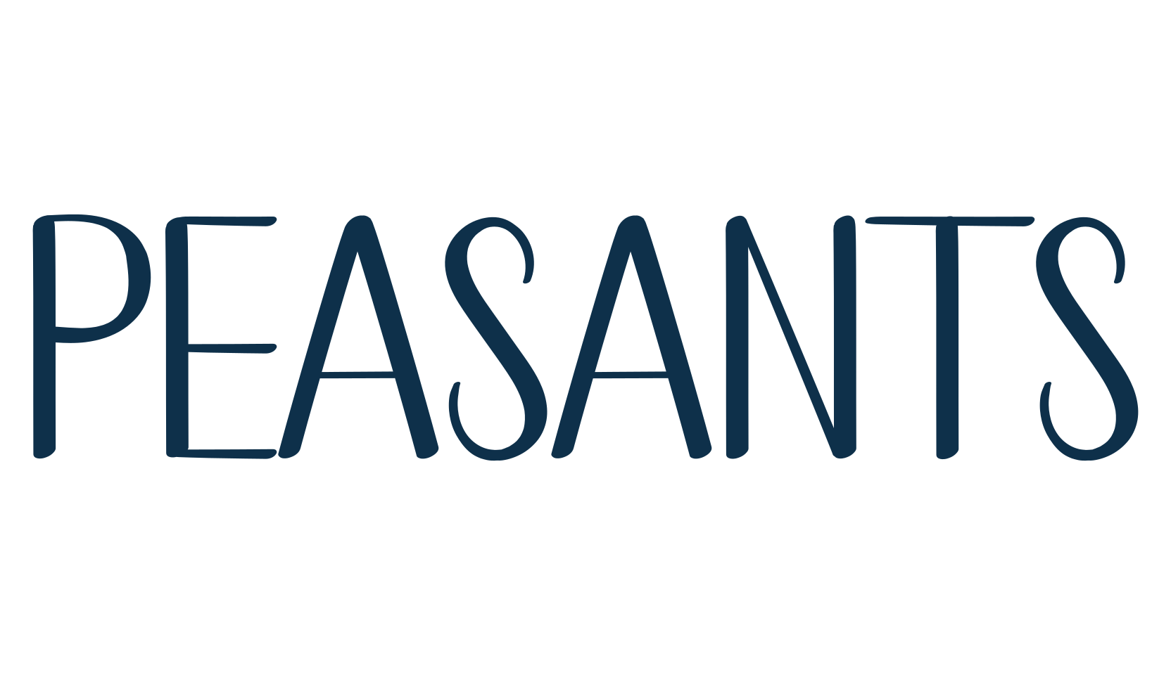 Peasants, display market font preview
