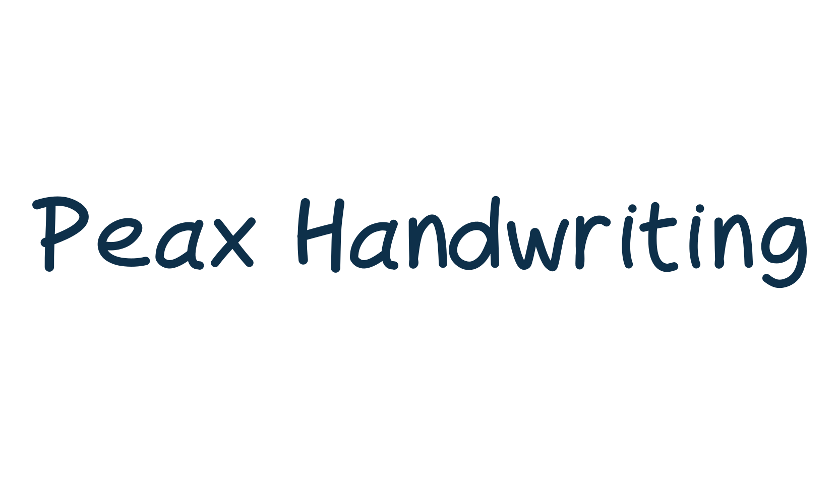 Peax Handwriting, handwriting font preview