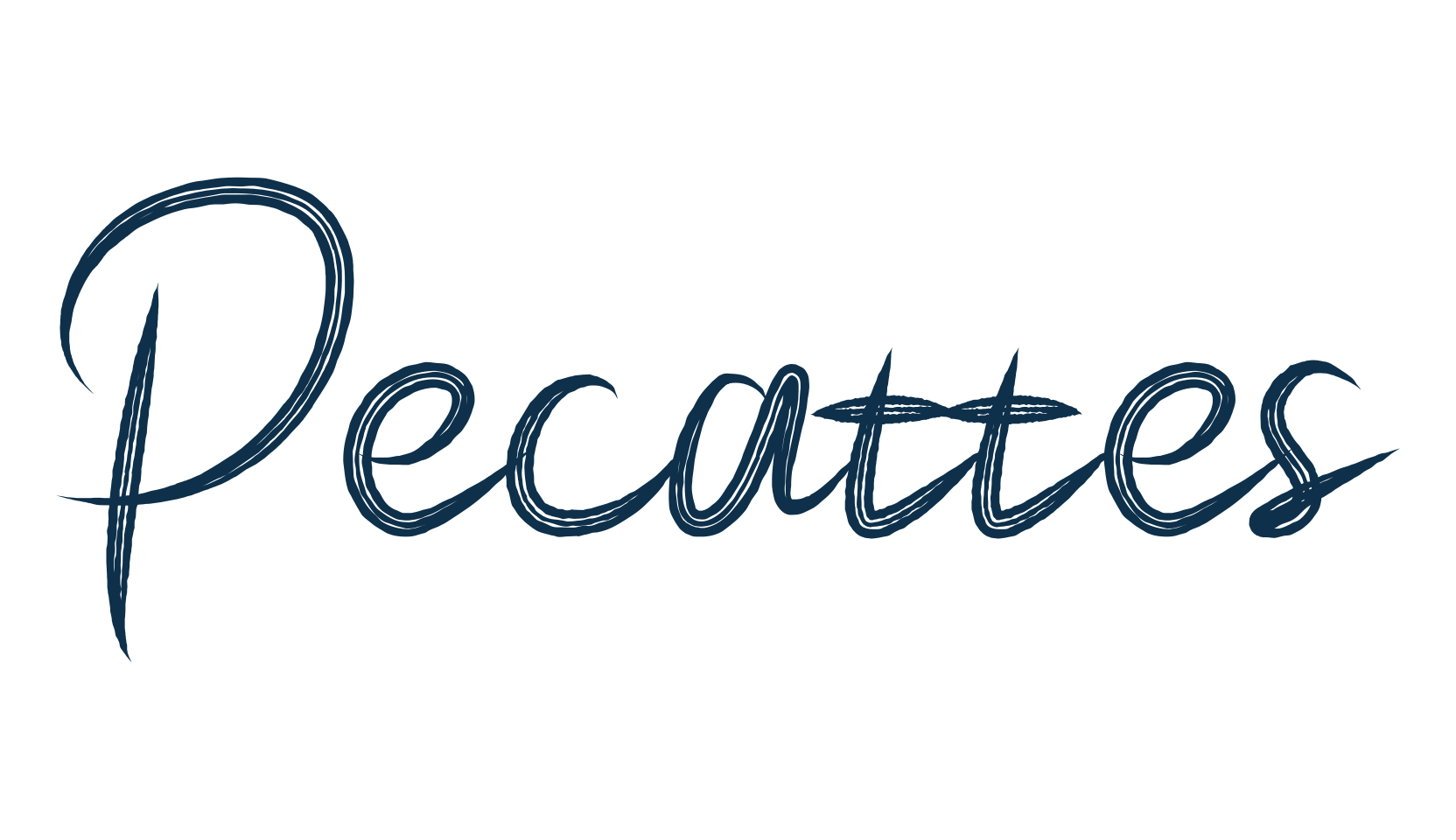 Pecattes, brush font preview