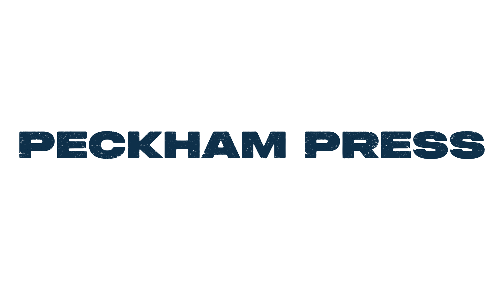 Peckham Press, eroded font preview