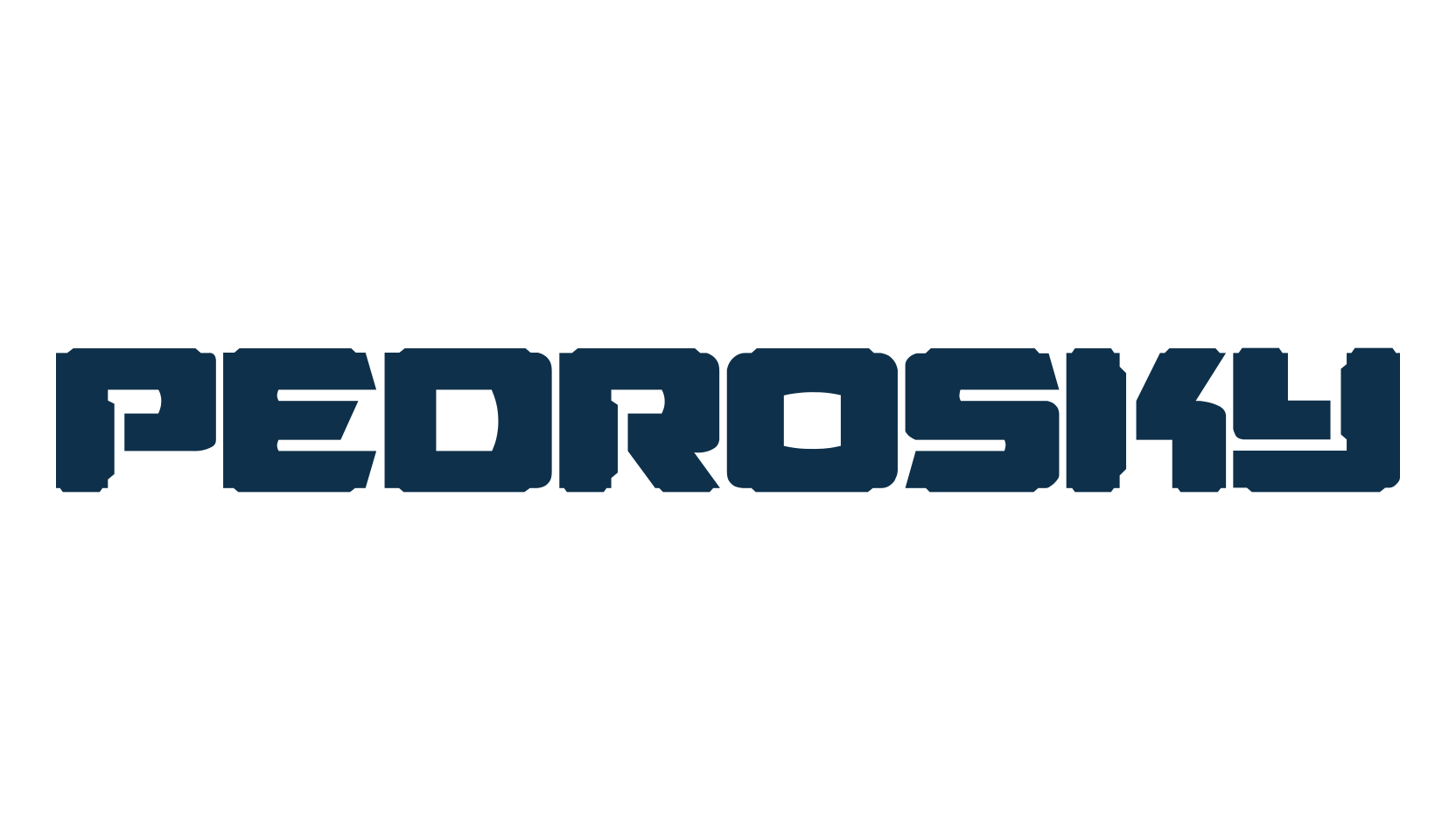 Pedrosky, sci-fi font preview