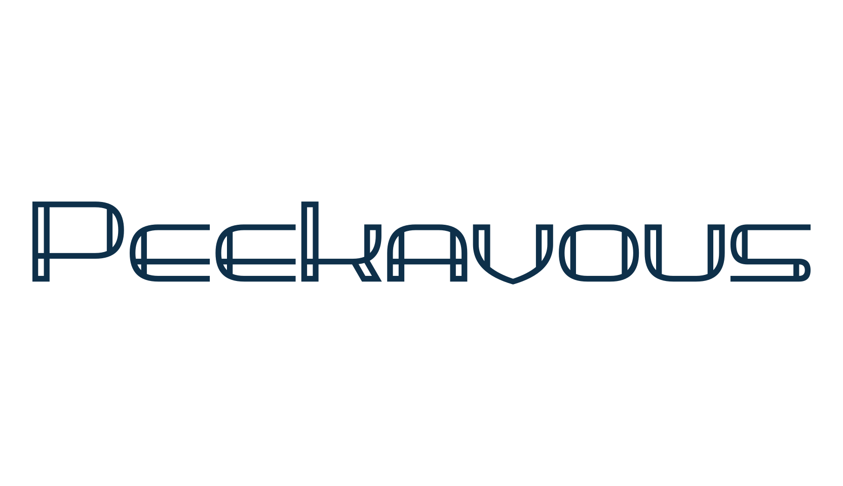 Peekavous, retro font preview