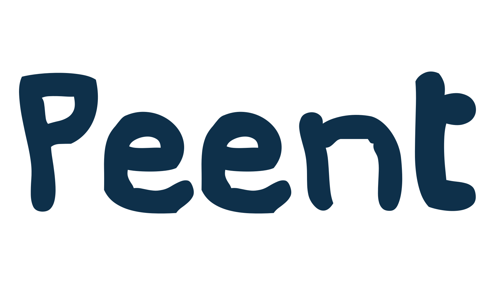 Peent, handwriting font preview