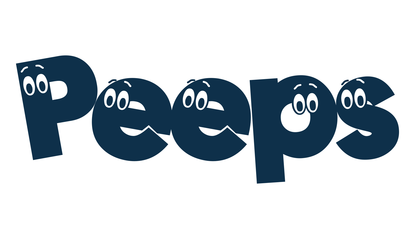 Peeps, fancy decorative font preview