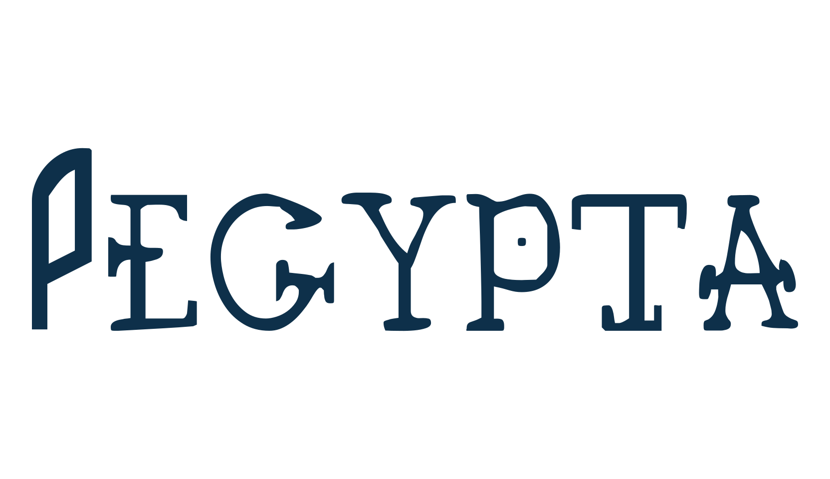 Pegypta, fancy decorative font preview