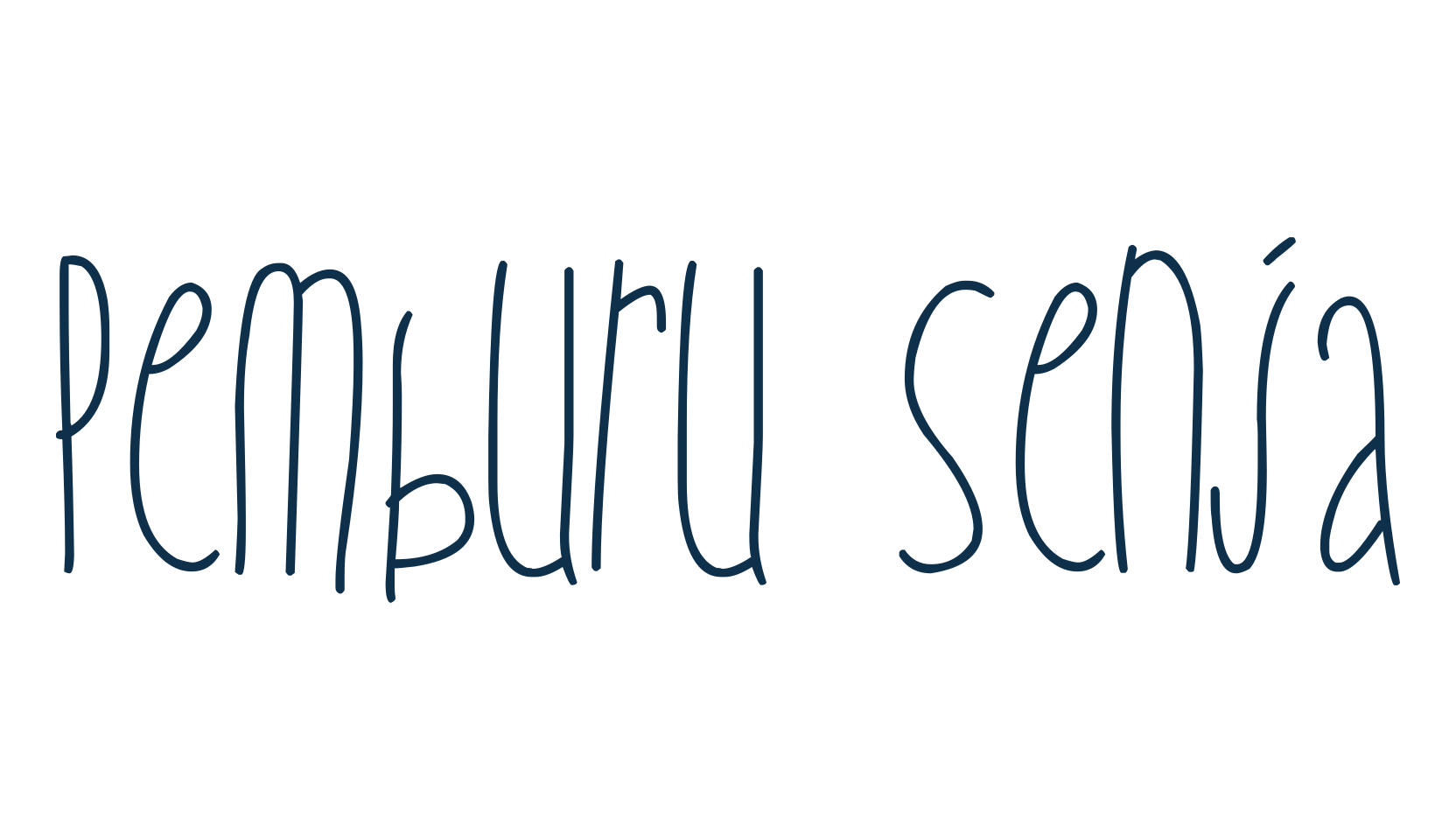 Pemburu Senja, script handwritten fancy decorative calligraphy font preview