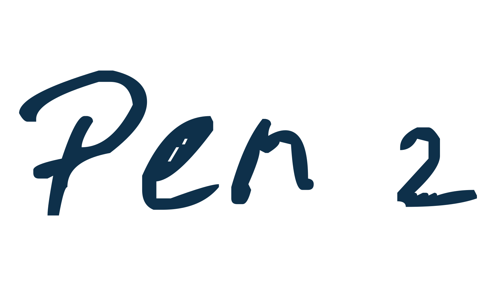 Pen 2, handwriting font preview