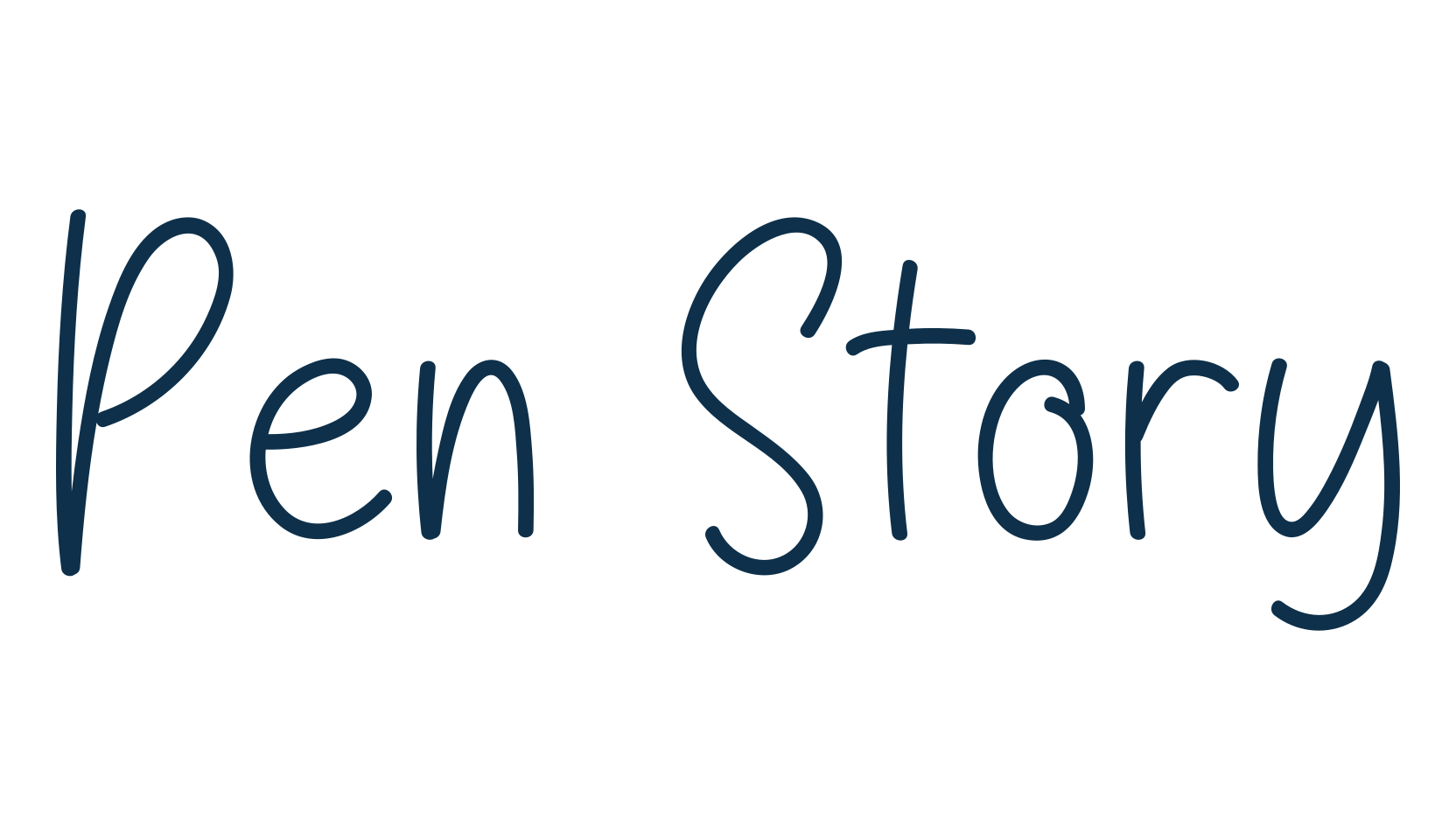 Pen Story, script handwritten fancy decorative calligraphy font preview