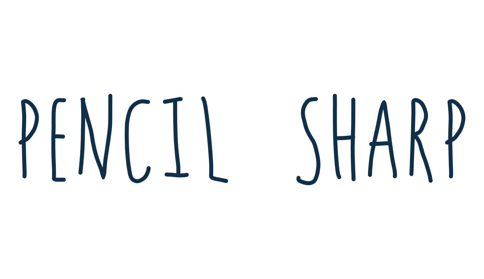 Pencil Sharp, script handwritten fancy decorative calligraphy font preview