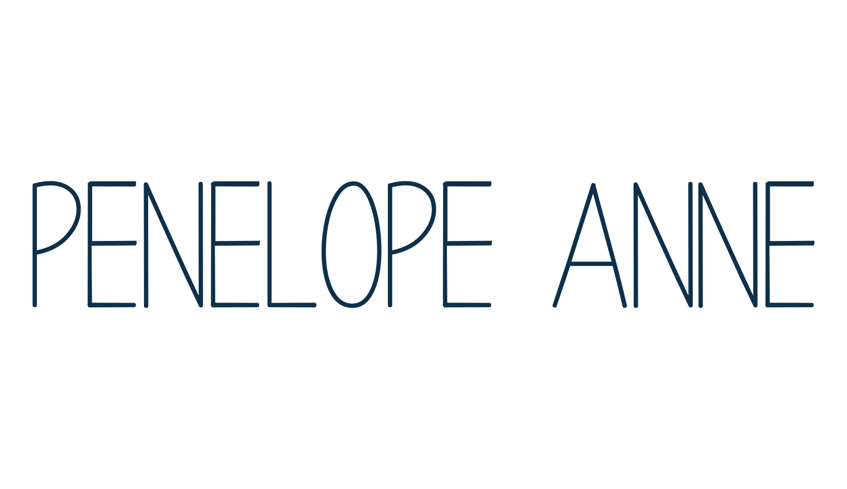 Penelope Anne, various font preview