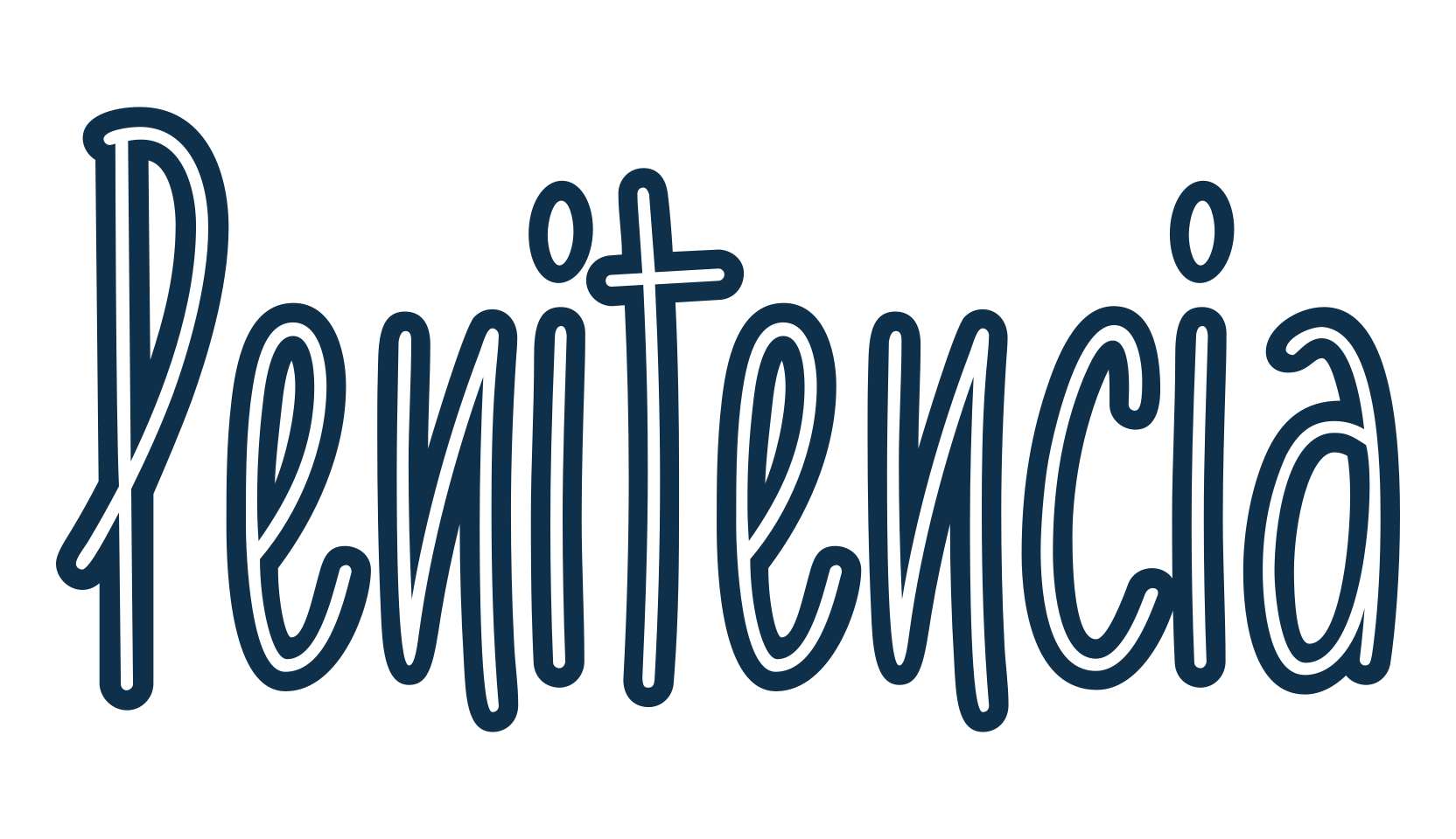 Penitencia, handwriting font preview