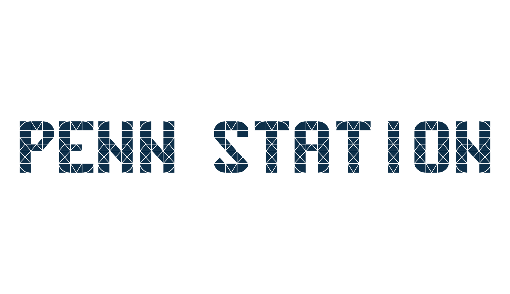 Penn Station, techno lcd sci-fi font preview