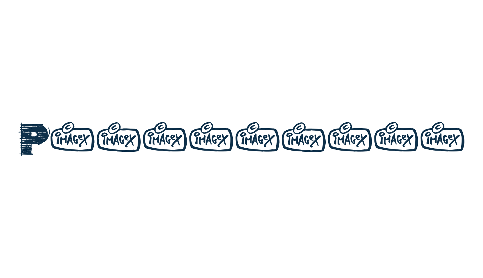 Penstriped, various font preview