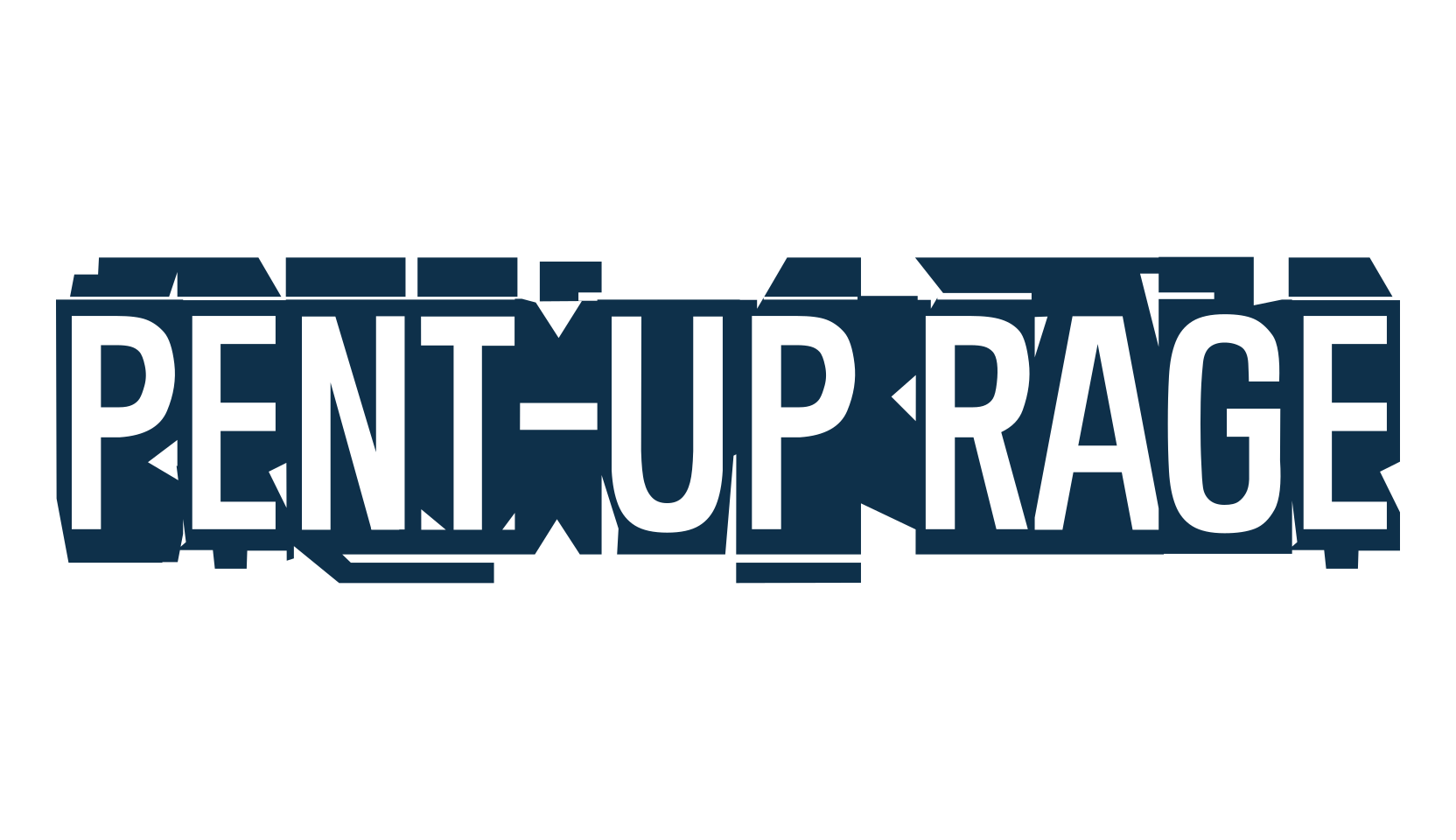 Pent-Up Rage, fancy destroy decorative font preview