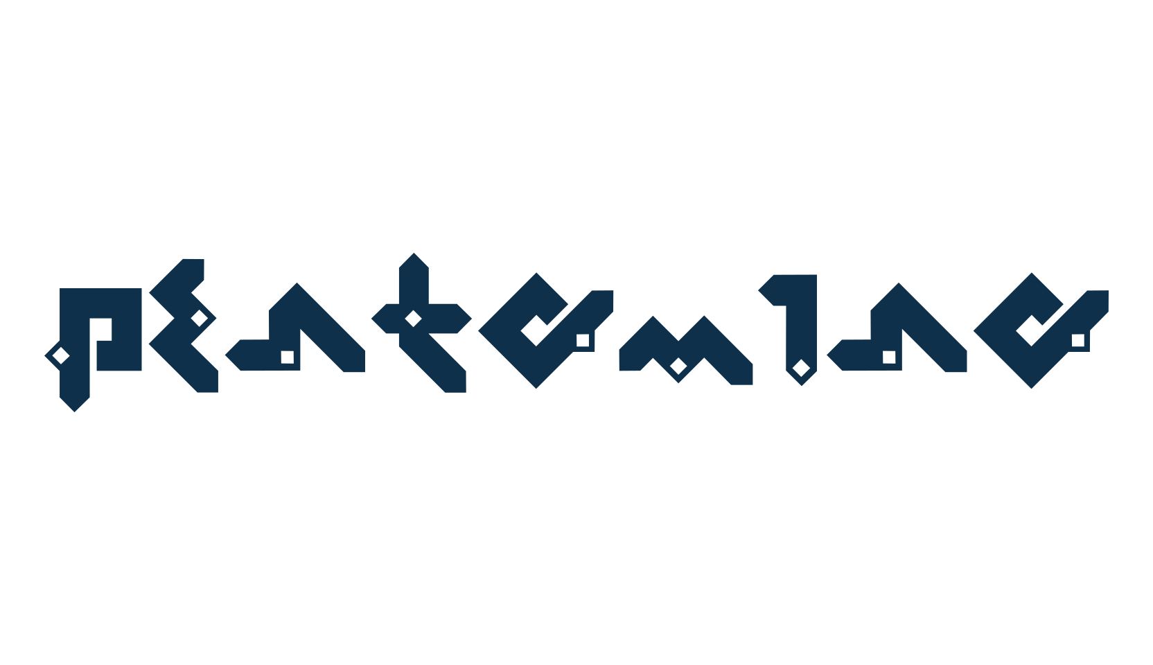 Pentomino, fancy decorative font preview