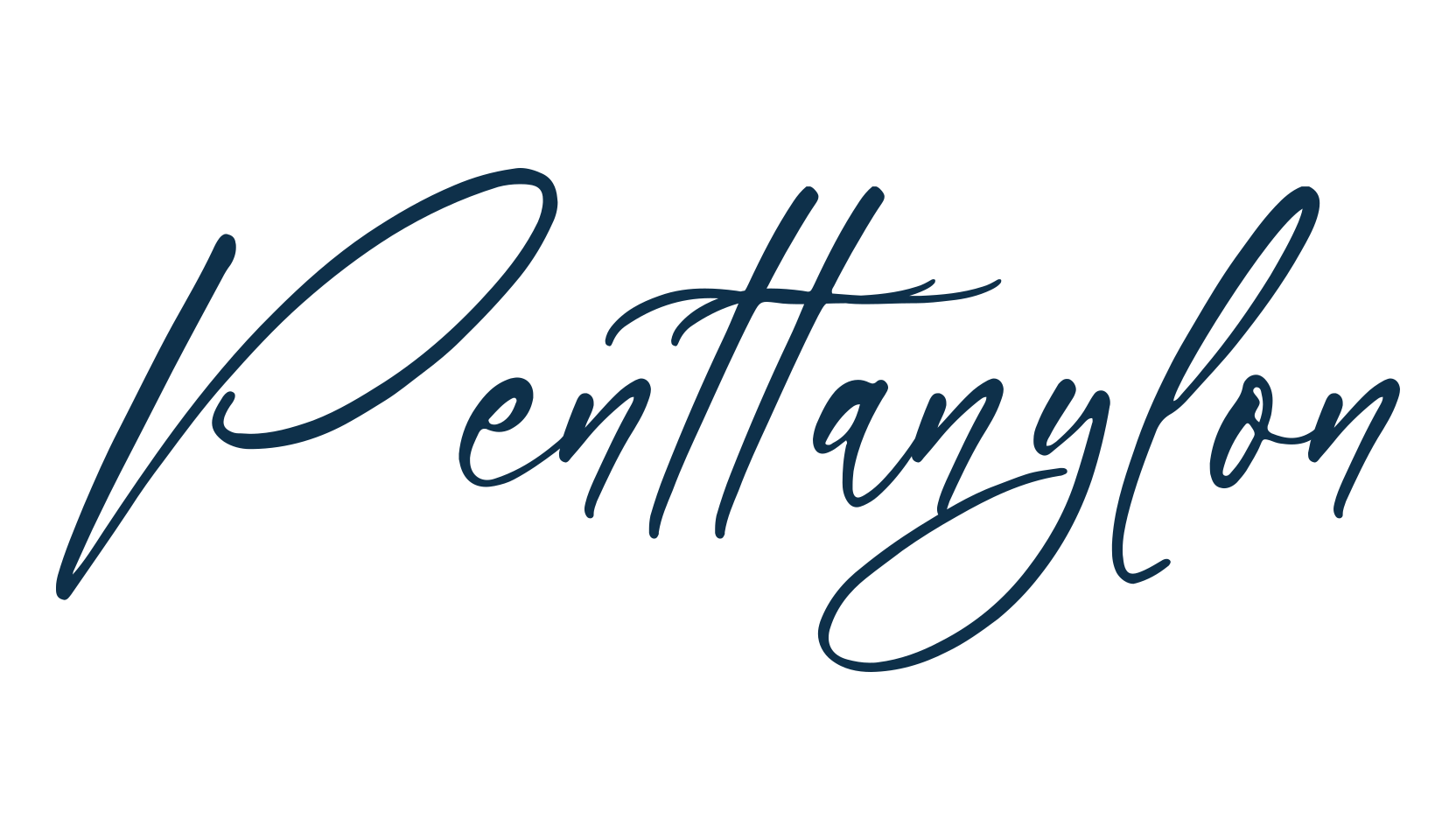Penttanylon, script handwritten fancy decorative calligraphy font preview