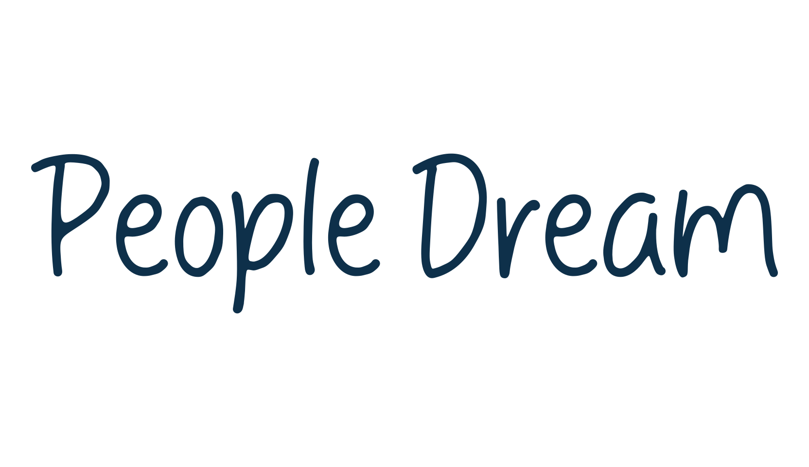 People Dream, script handwritten fancy decorative calligraphy font preview