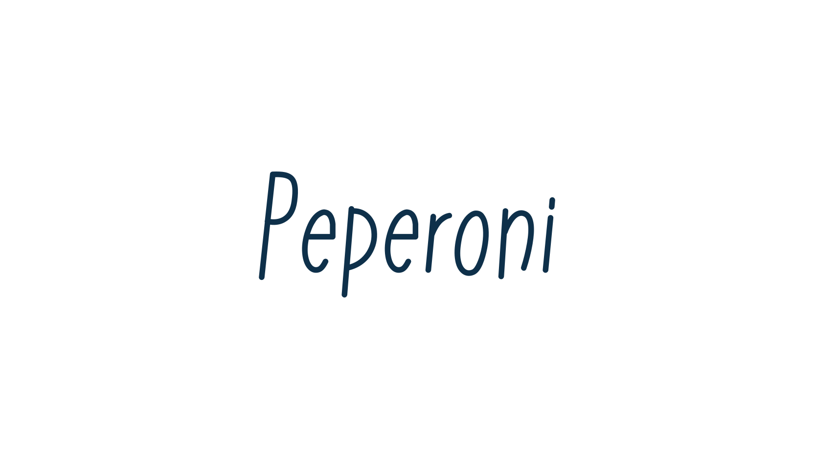 Peperoni, script handwritten fancy decorative calligraphy font preview