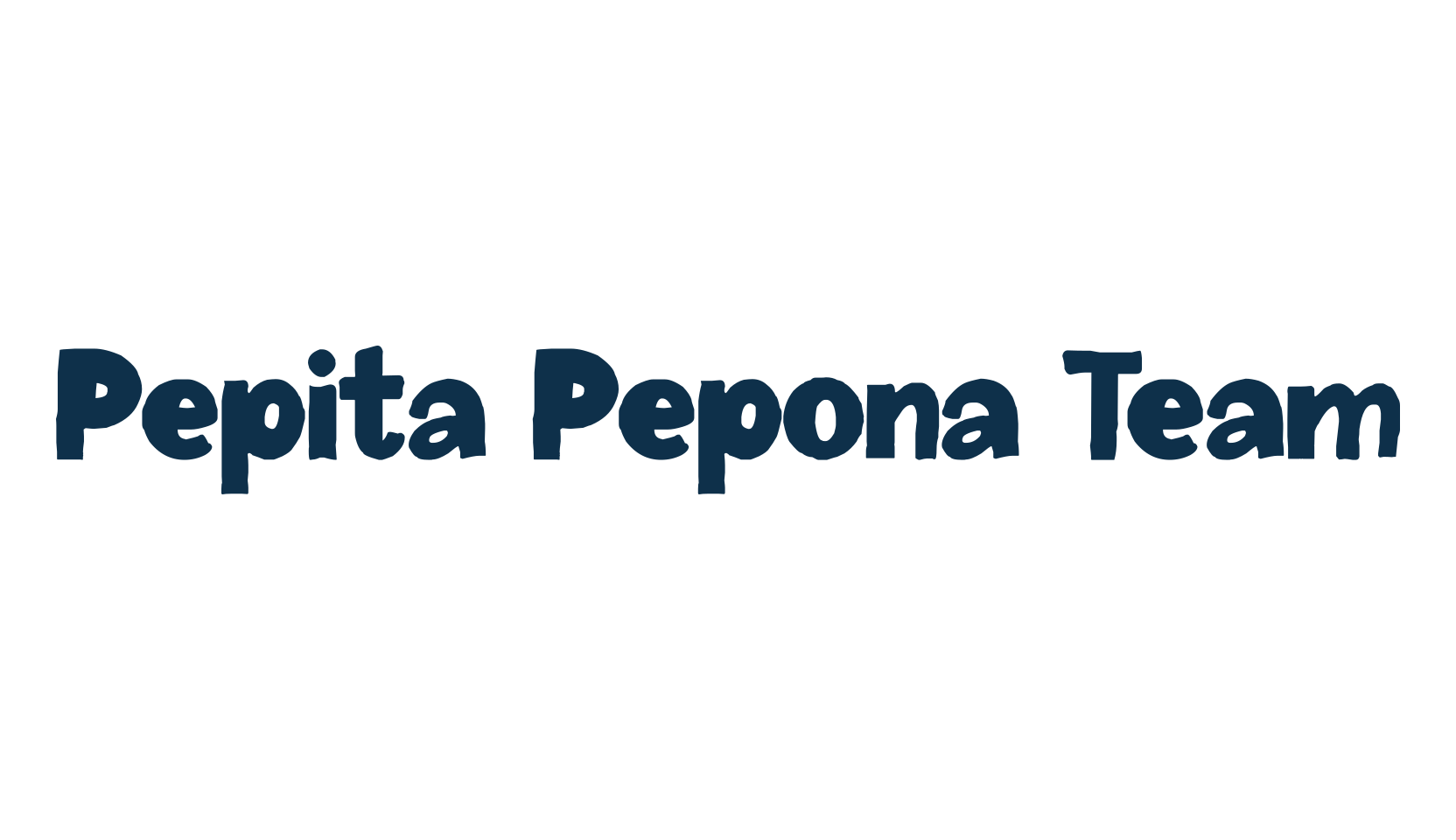 Pepita Pepona Team, cartoon font preview