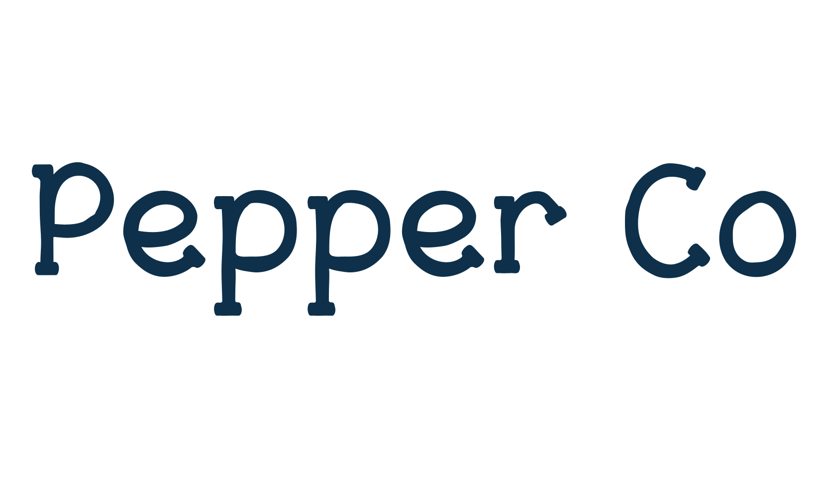 Pepper Co, retro font preview