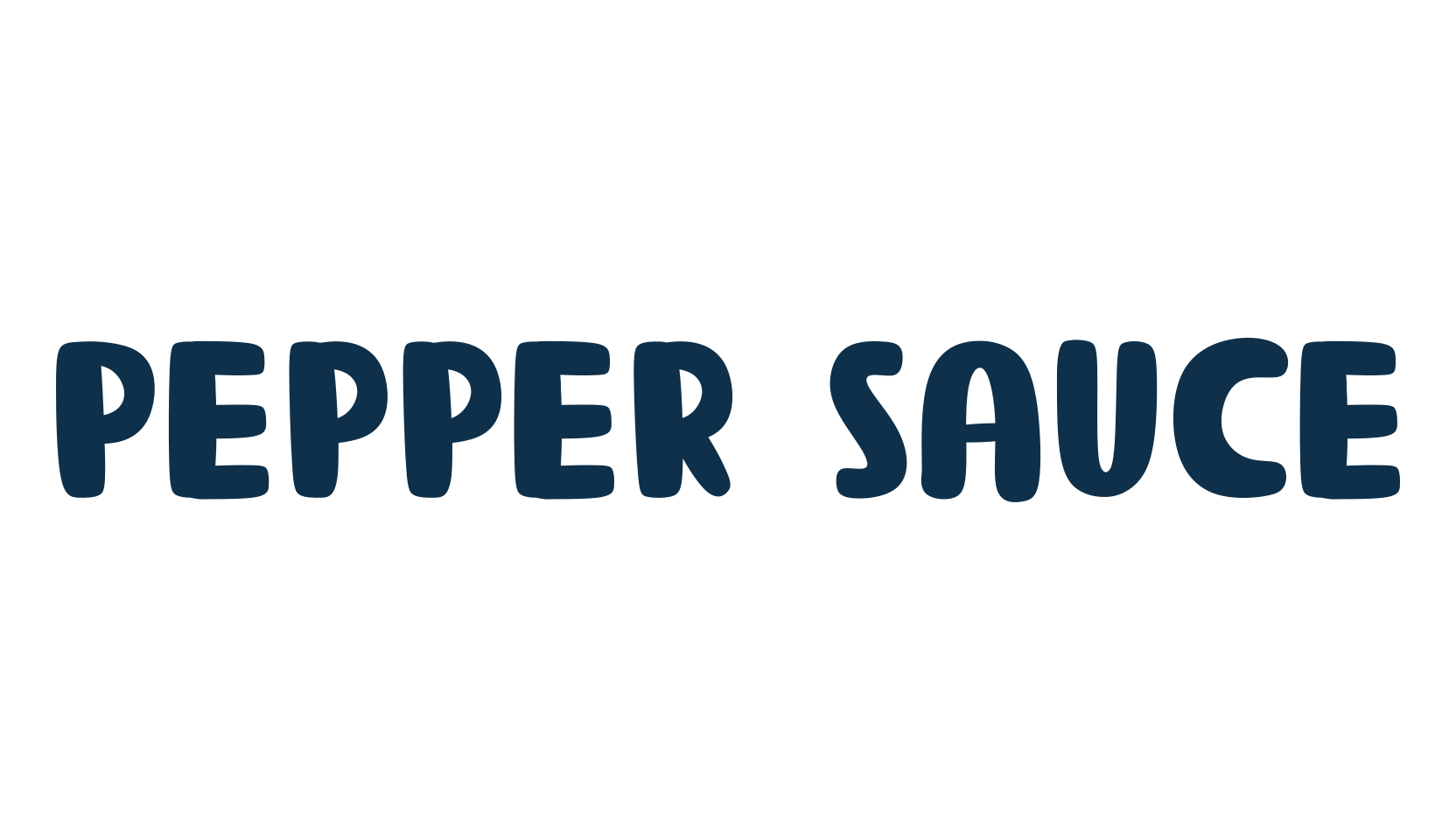 Pepper Sauce, cartoon font preview