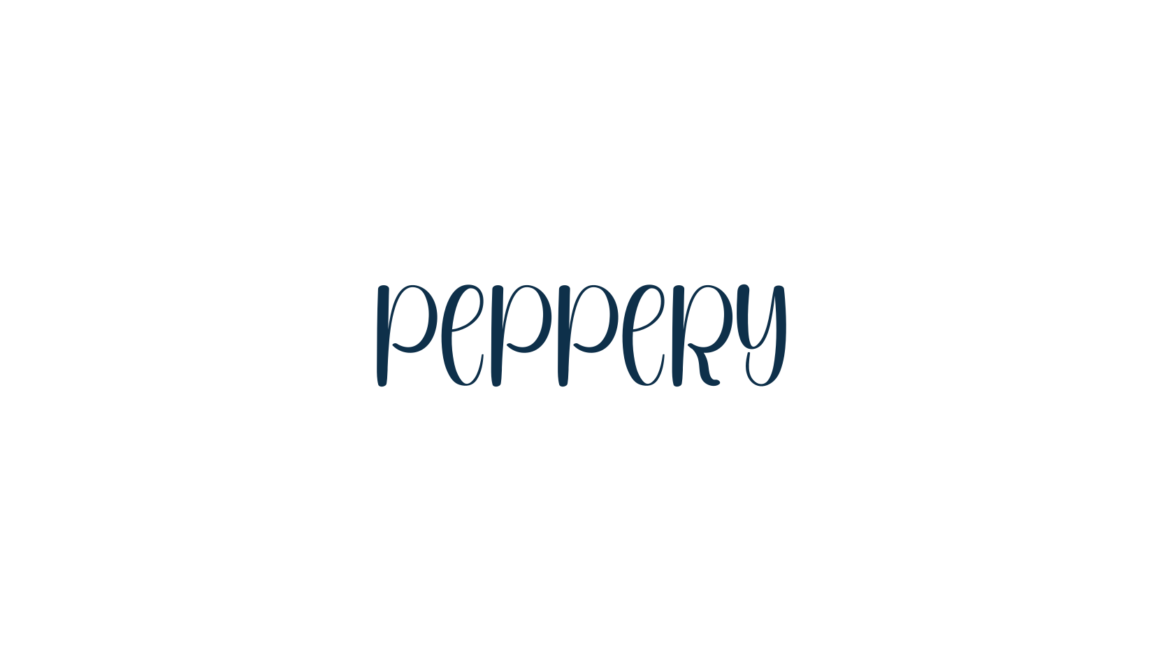 Peppery, fancy decorative font preview