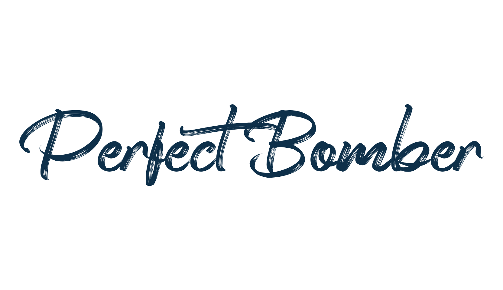 Perfect Bomber, script brush fancy decorative calligraphy font preview