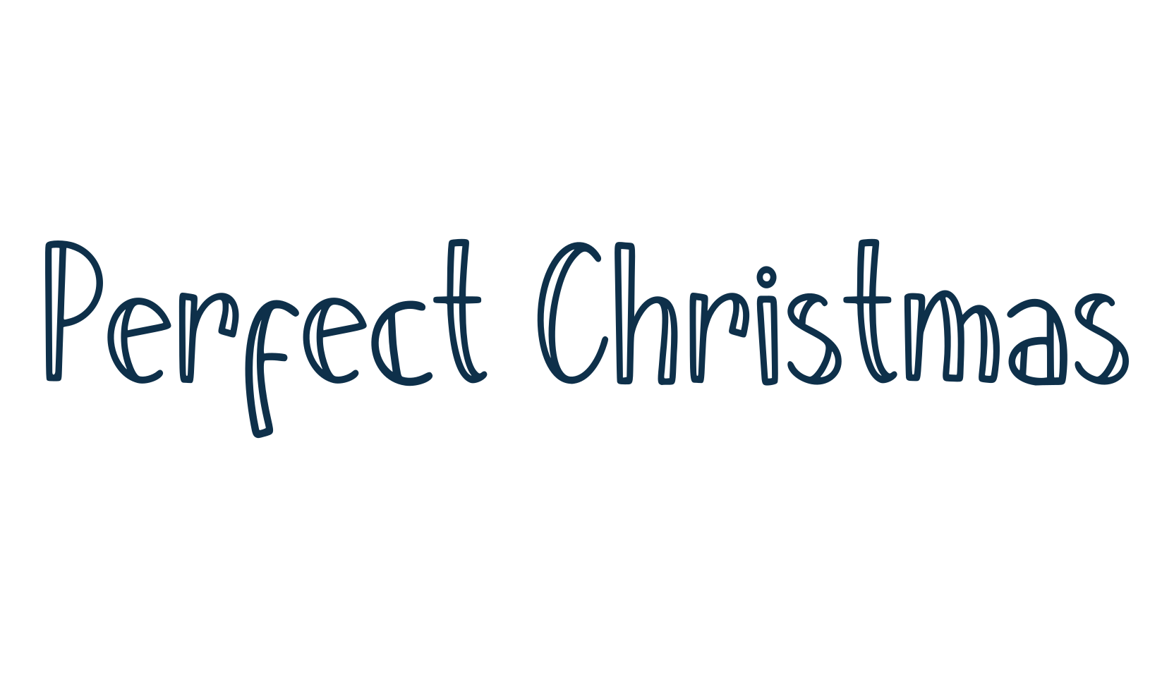 Perfect Christmas, various font preview