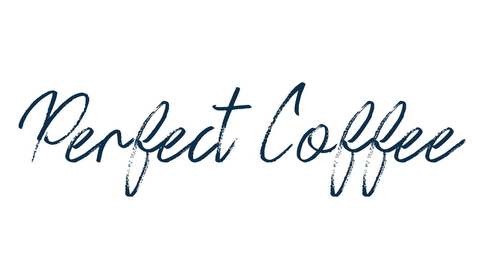 Perfect Coffee, handwriting font preview