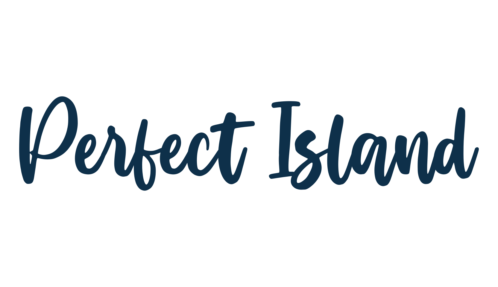 Perfect Island, handwriting font preview