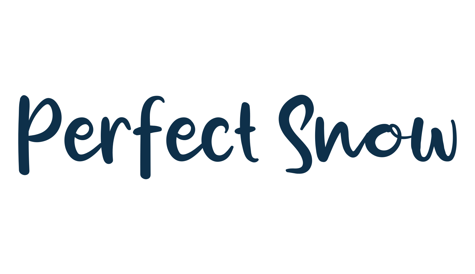 Perfect Snow, handwriting font preview