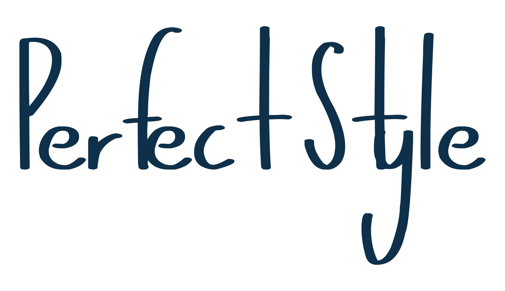 Perfect Style, script handwritten fancy decorative calligraphy font preview