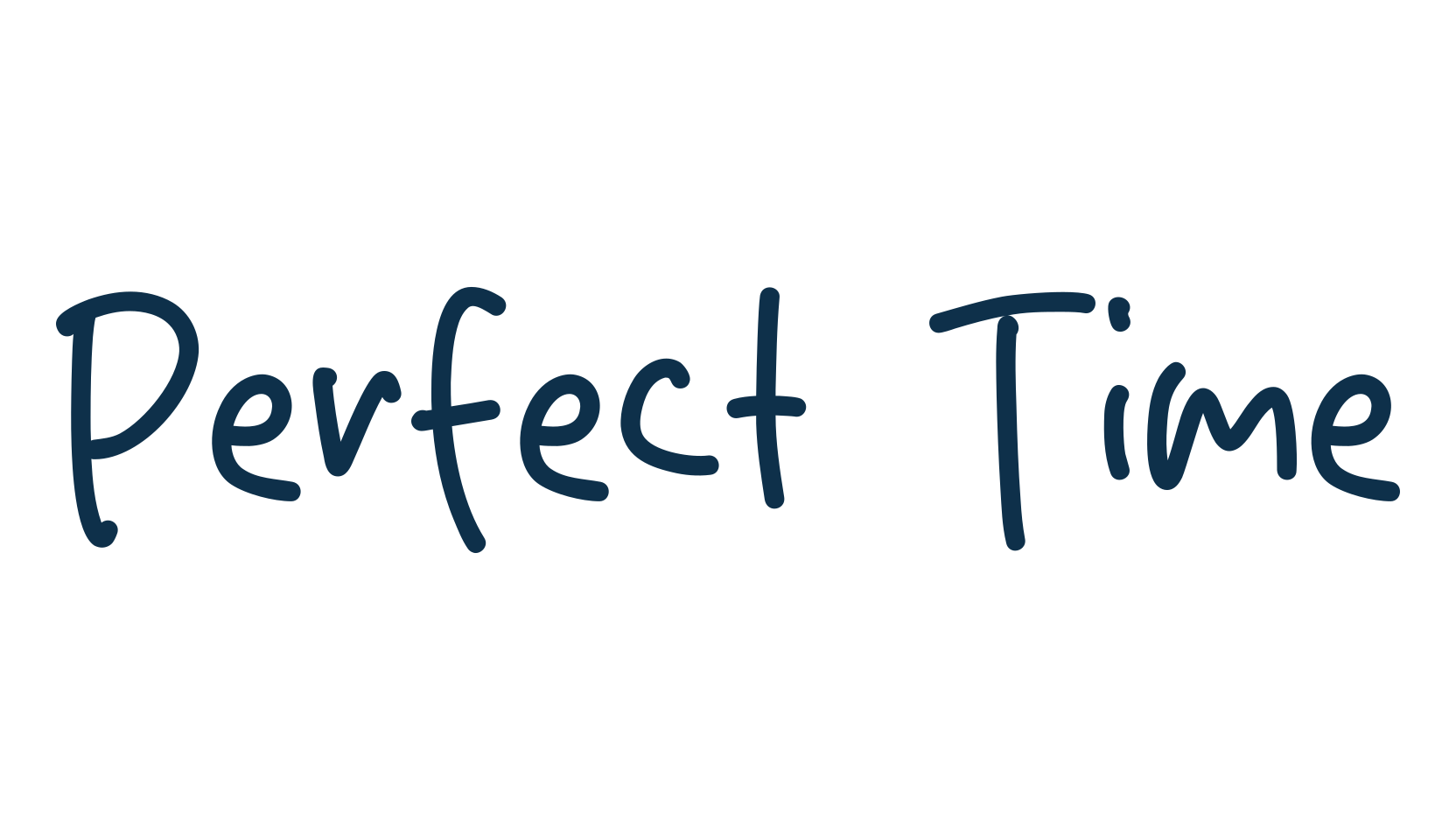 Perfect Time, script handwritten fancy decorative calligraphy font preview