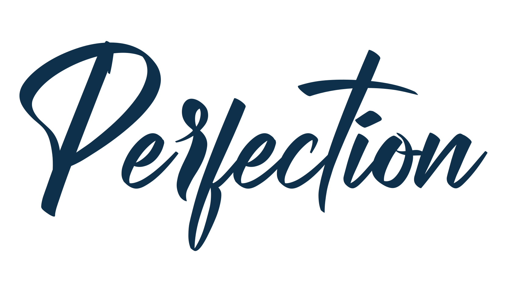 Perfection, script calligraphy fancy decorative font preview