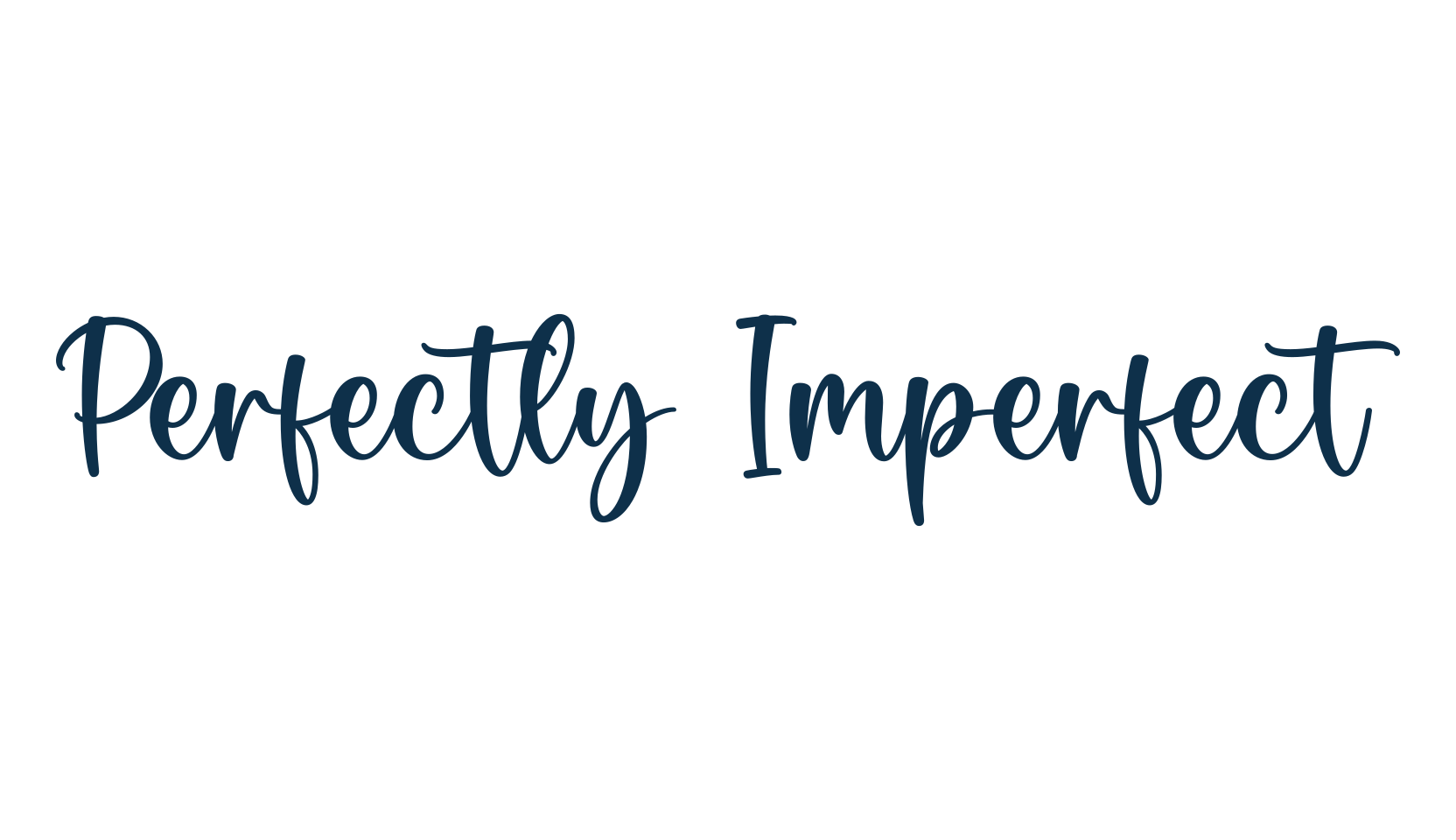 Perfectly Imperfect, handwriting font preview