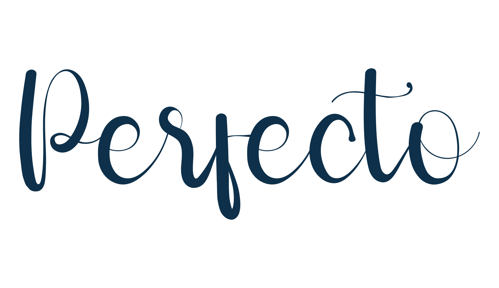 Perfecto, fancy various decorative script calligraphy font preview