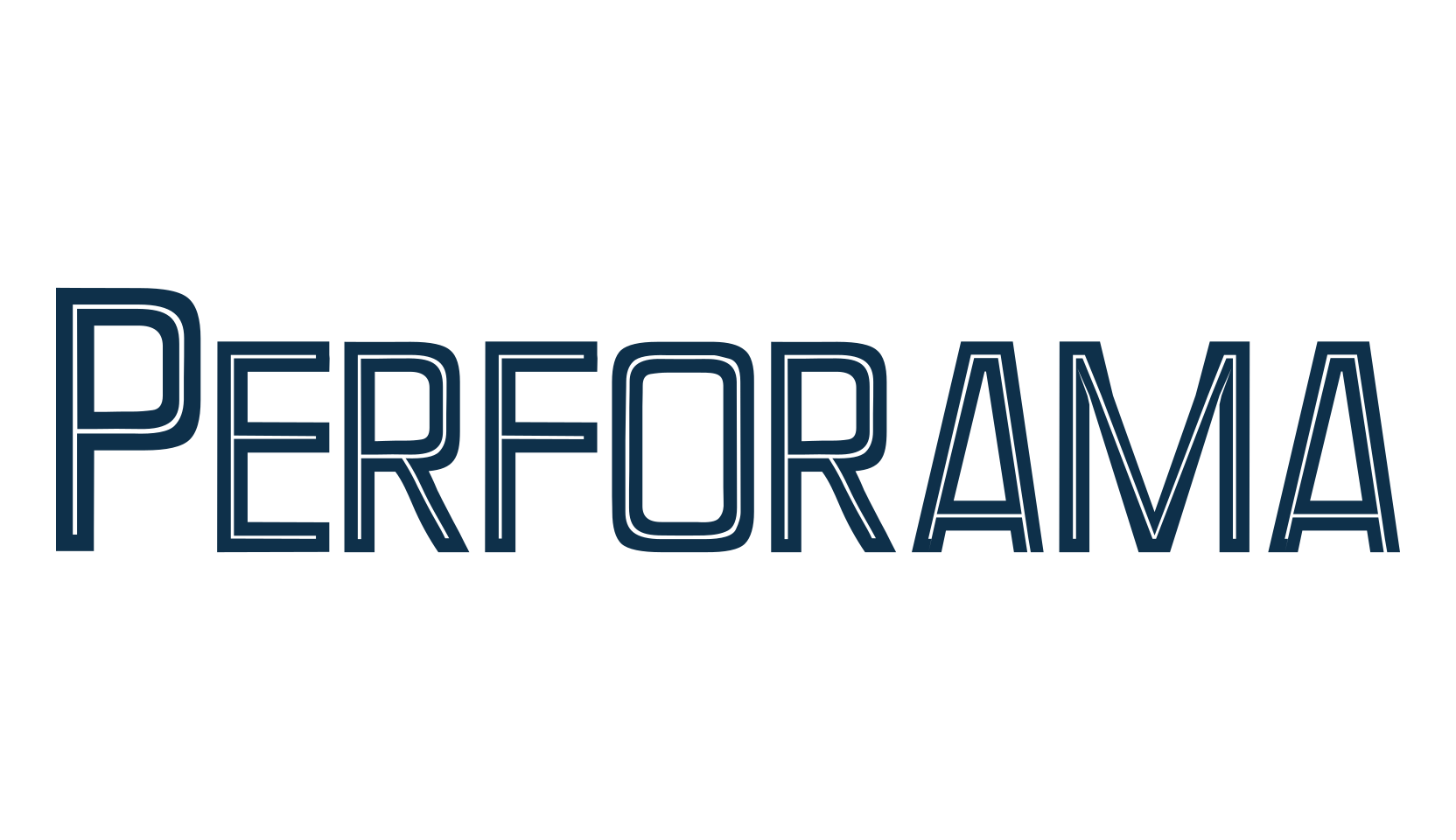 Perforama, fancy various decorative font preview