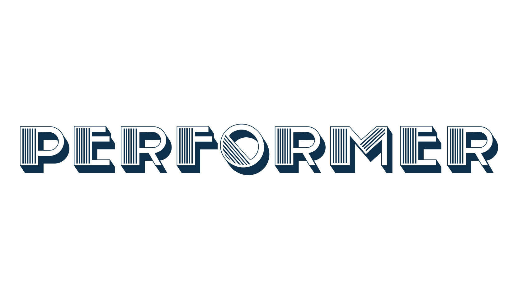 Performer, fancy retro decorative font preview