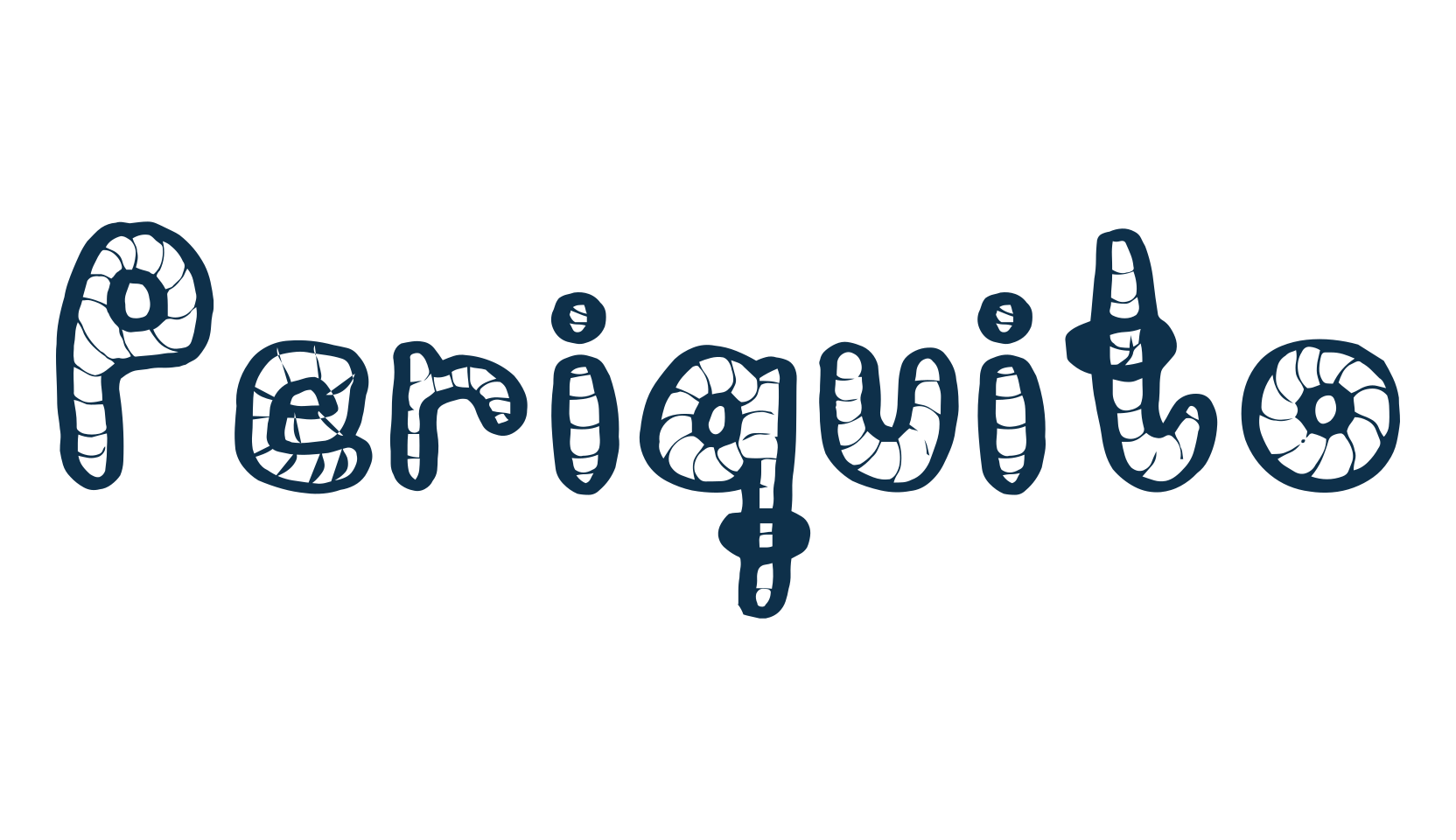 Periquito, fancy cartoon decorative font preview