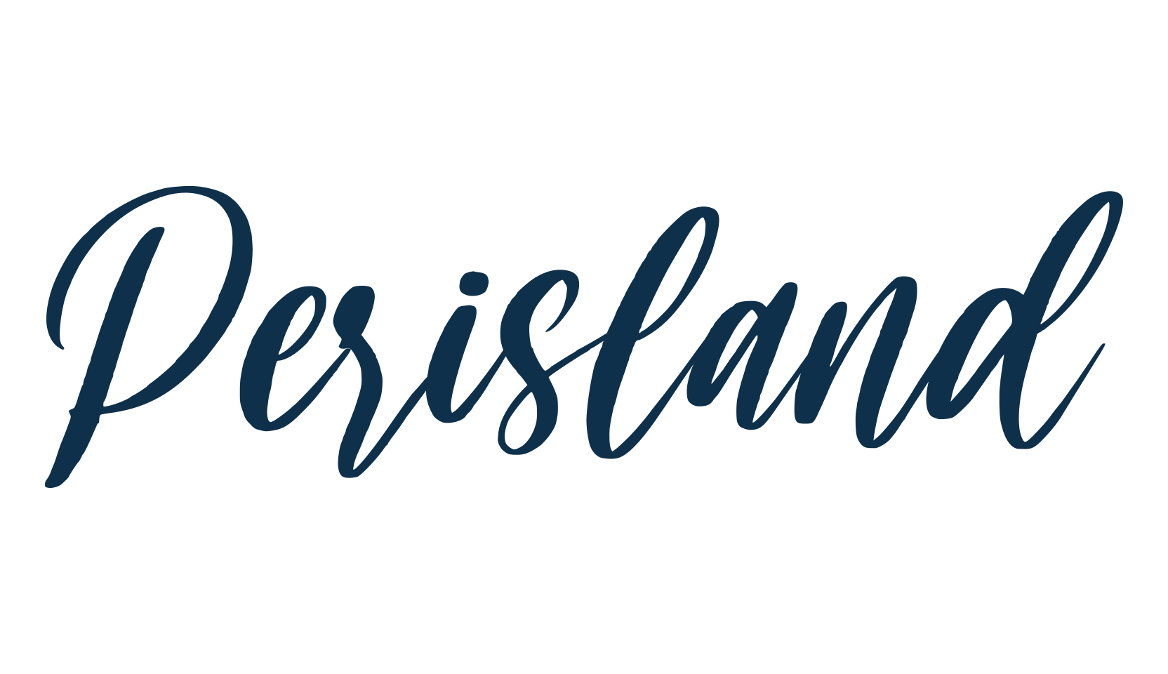 Perisland, fancy decorative font preview